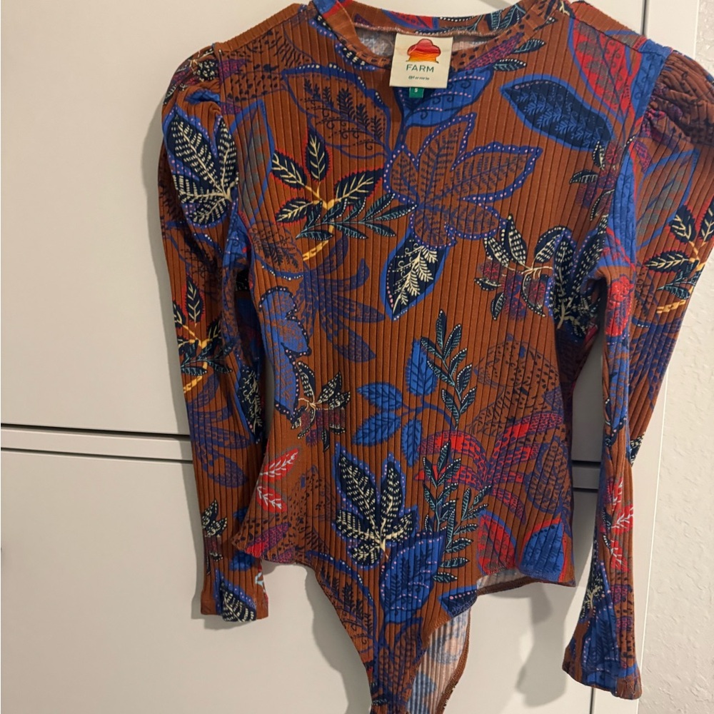 FARM Rio Multicolor Patterned Bodysuit - Picture 3 of 6